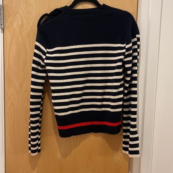 Zadig & Voltaire Cashmere and Wool Sweater with Cold Shoulder - Picture 2 of 4